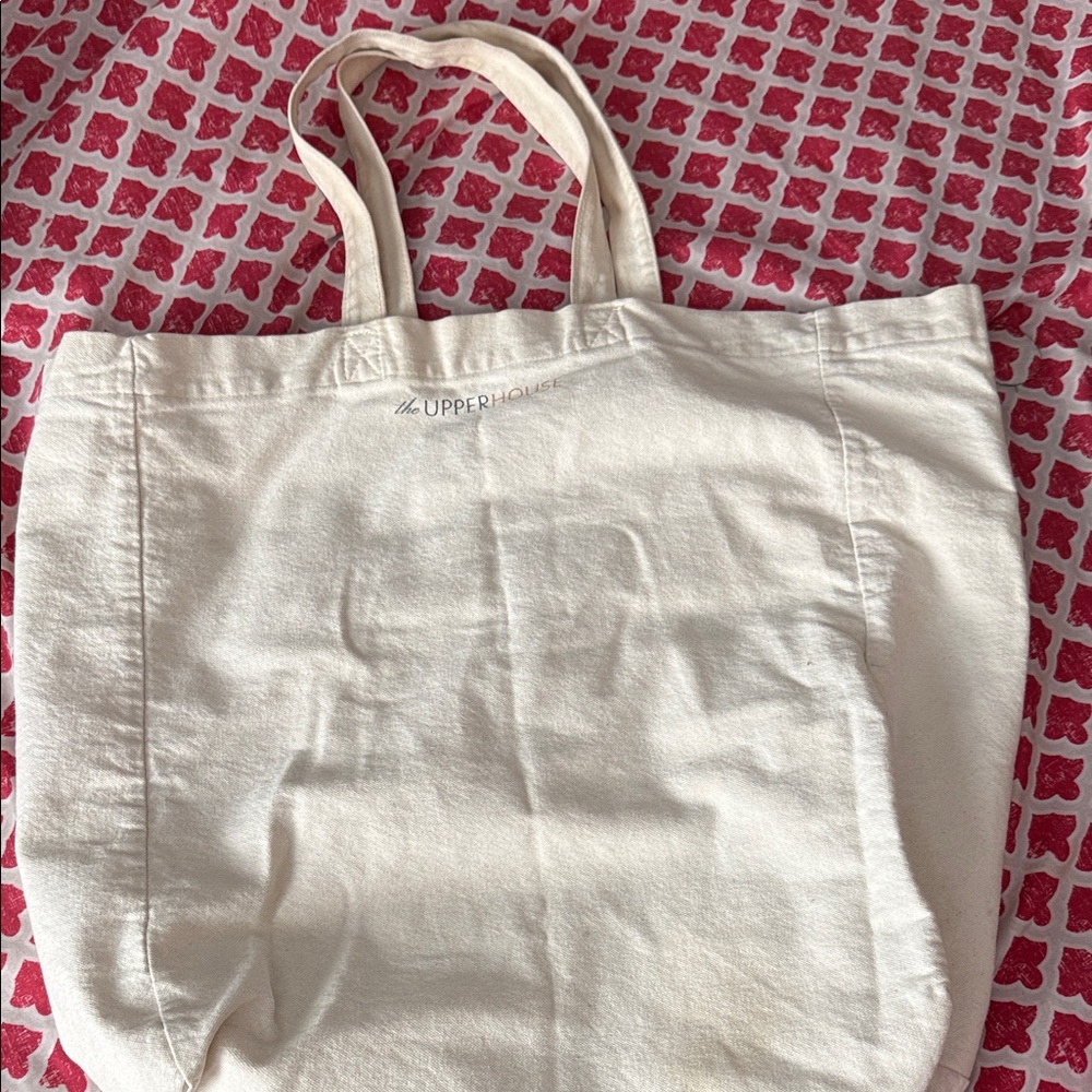 Cream Canvas Tote Bag